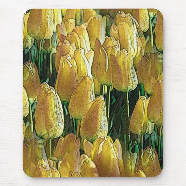 Tapis De Souris Sunshine Yellow Tulips (Devant)