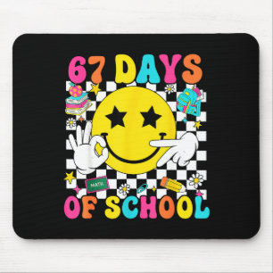 Tapis De Souris Super 67e jour d'école 67 mème professeur garçon f