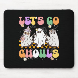 Tapis De Souris Super Boo Lets Go Gouls Halloween Ghost Women Gi