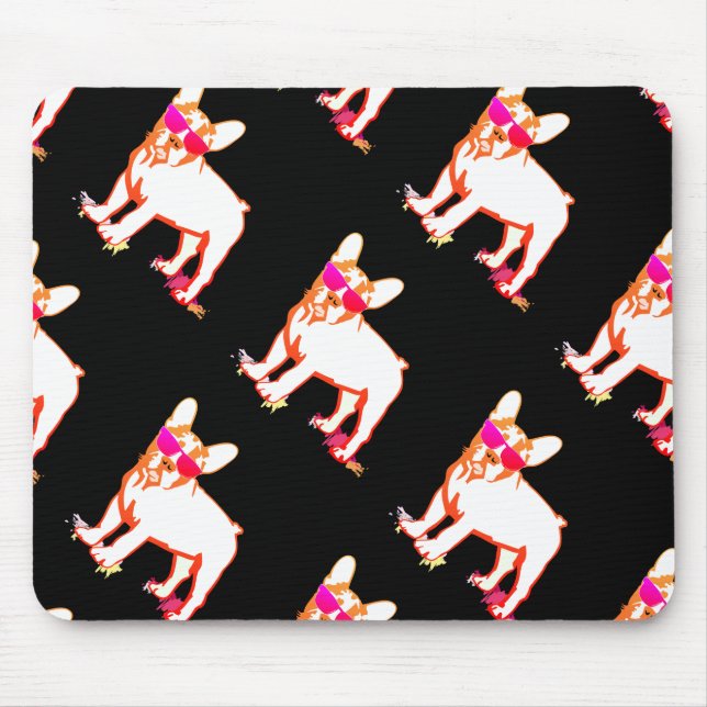 Tapis De Souris Super Bouledogue Français (Devant)