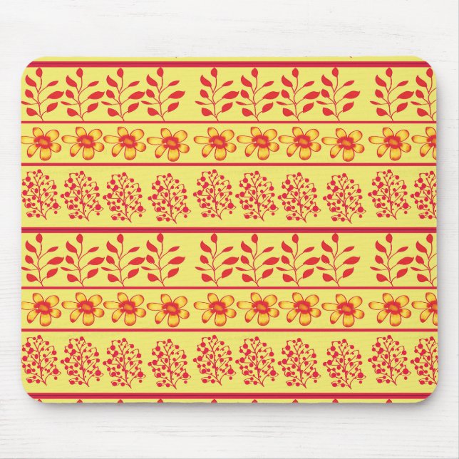 Tapis De Souris Super doux clavier de souris jaune (Devant)