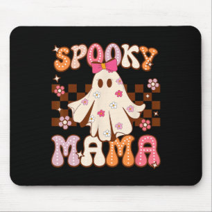 Tapis De Souris Super Fantôme Éffrayant Mama Halloween Costume Wo