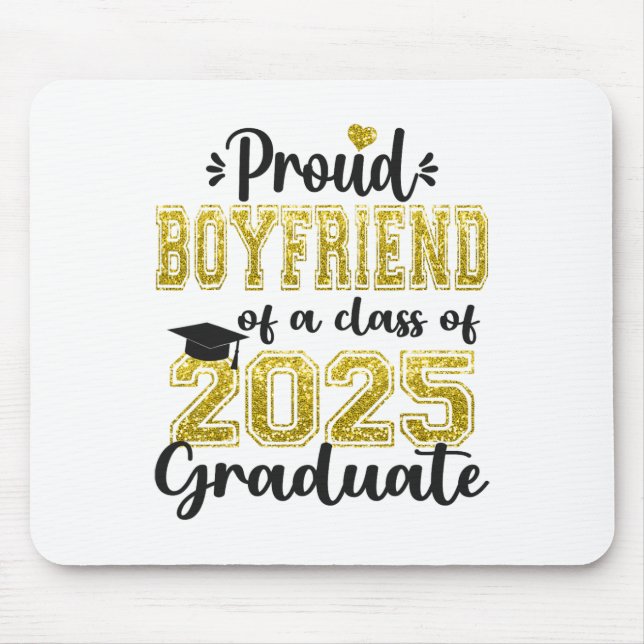 Tapis De Souris Super Fier Garçon De 2025 Diplômé (Devant)