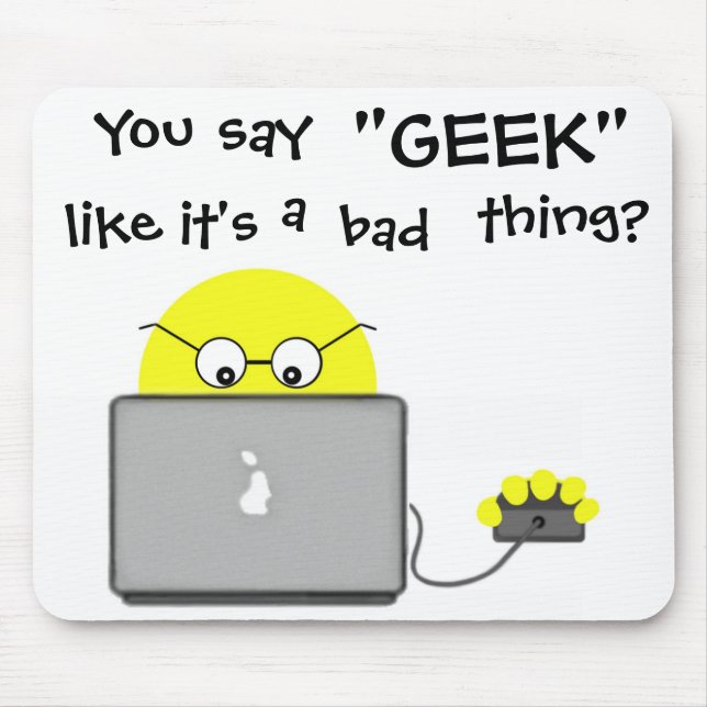 Tapis De Souris Super Geek Tech Computer Mousepad (Devant)