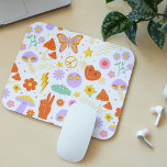 Tapis De Souris Super Hippie Trippie Retro Fleur Vibes funky<br><div class="desc">Super Hippie Trippy Retro Flower Funky Vibes Mouse Pads dispose d'un motif hippie rétro coloré et amusant. Parfait pour elle pour Noël,  vacances,  anniversaire et plus. Conçu par ©Evco Studio www.zazzle.com/store/evcostudio</div>