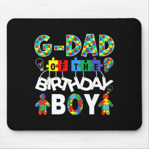 Tapis De Souris Super papa du garçon du jour de l'anniversaire puz