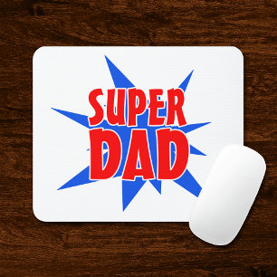 Tapis De Souris Super Papa Fête des pères Mousepad