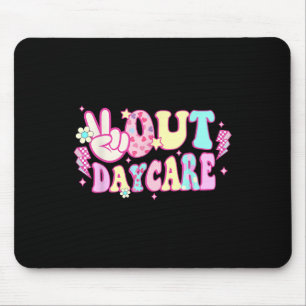 Tapis De Souris Super Peace Out Garderie Enseignant Diplôme d'étud