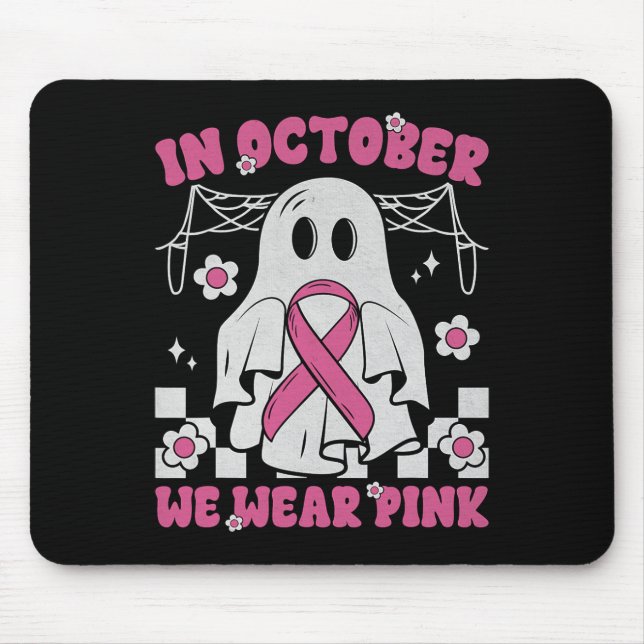 Tapis De Souris Super Wear Pink Breast Cancer Guerrier mignon Fant (Devant)