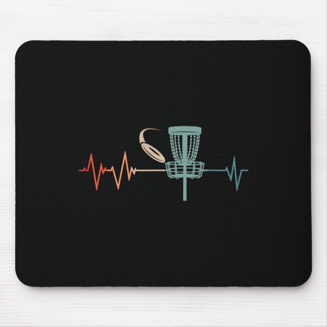 Tapis De Souris Superbe cadeau de rythme de golf à disque Frisbee  (Devant)
