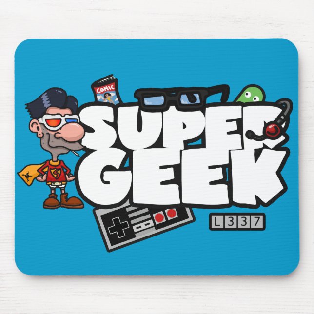 Tapis de souris superbe de geek (Devant)