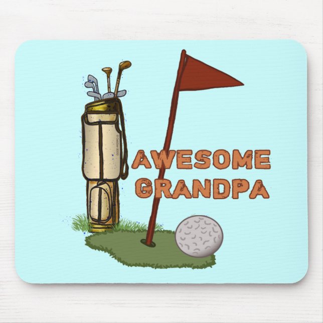 Tapis De Souris Superbe Grandpa Golf (Devant)