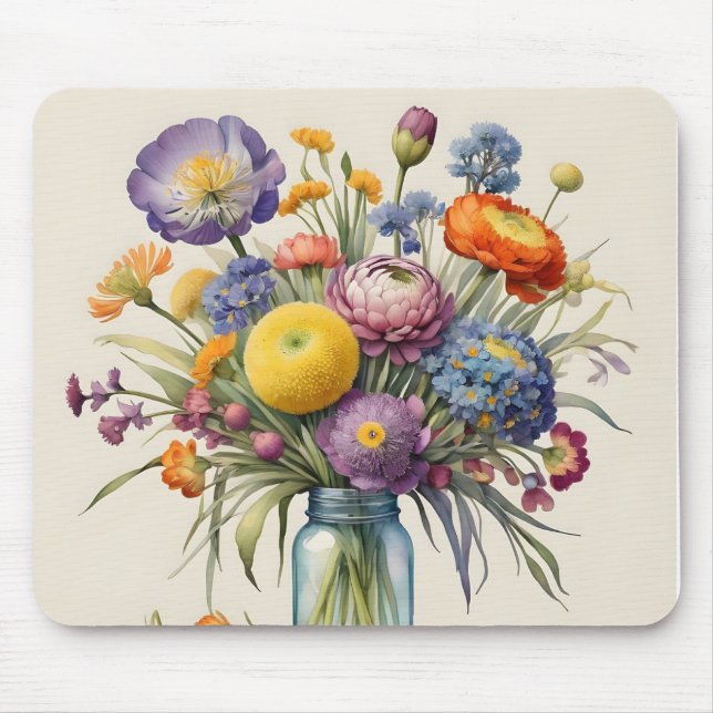 Tapis De Souris Superbe mousepad fleuri (Devant)