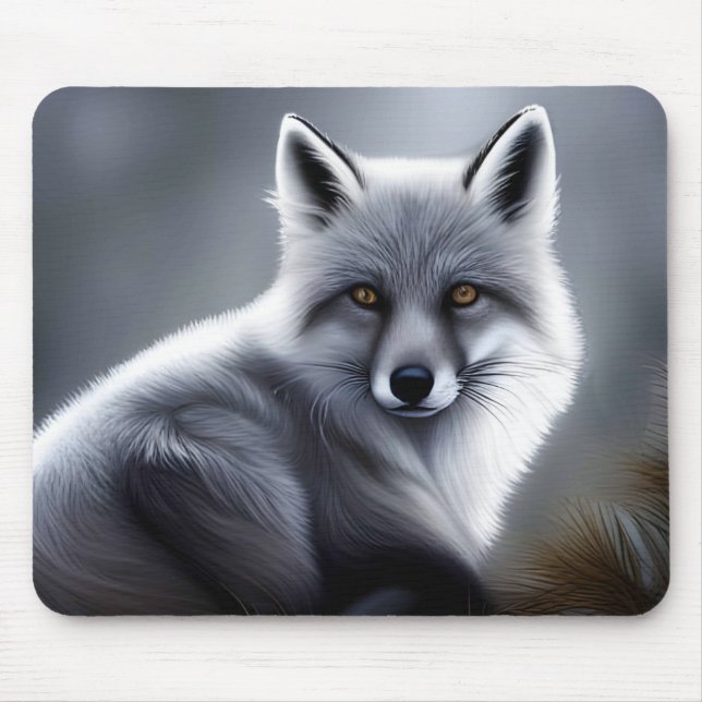Tapis De Souris Superbe Renard Artique (Devant)