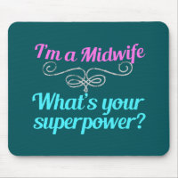 Superhero mignonne sage-femme