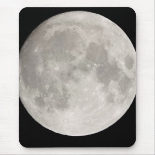 Tapis De Souris Superlune dans le ciel noir
