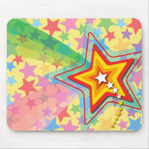Tapis De Souris Superstar Arc-en-ciel coloré cadeau personnalisé M