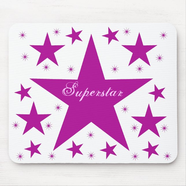 Tapis De Souris Superstar Mousepad, pourpre (Devant)
