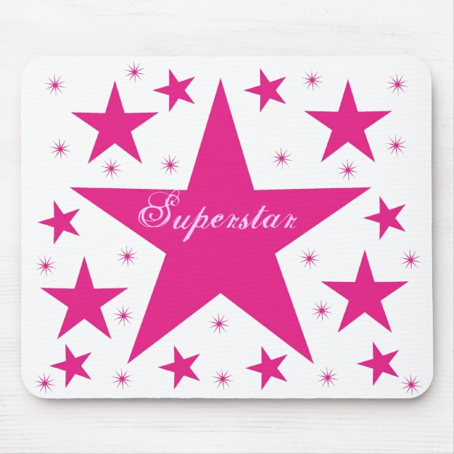 Tapis De Souris Superstar Mousepad, rose (Devant)