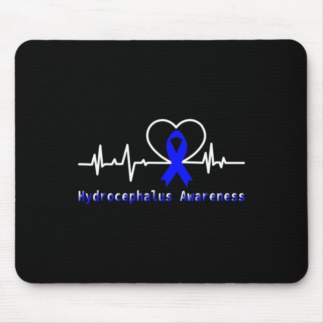 Tapis De Souris Support Heartbeat du guerrier de sensibilisation (Devant)