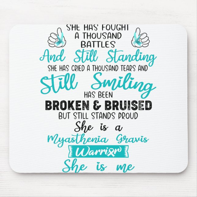 Tapis De Souris Support Myasthenia Gravis Warrior Gifts (Devant)