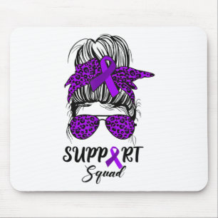 Tapis De Souris Support Squad Bun Messy Violet Guerrier Heimerheim