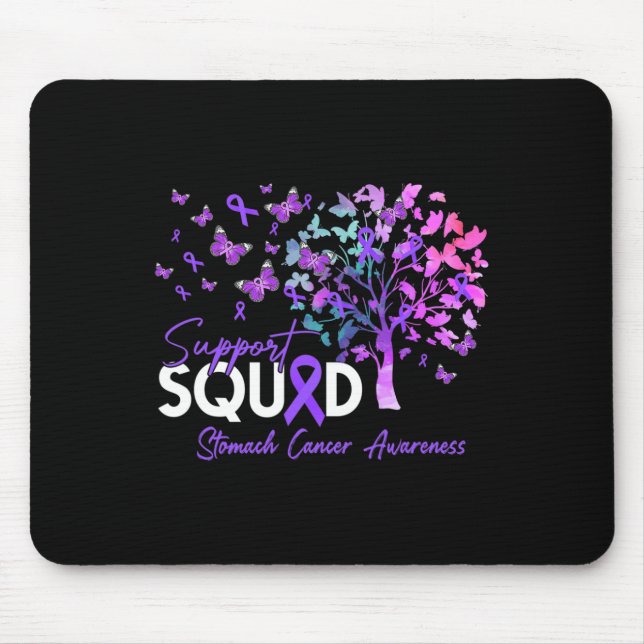 Tapis De Souris Support Squad Fall Tree Periwinkkle Ruban Stomach (Devant)