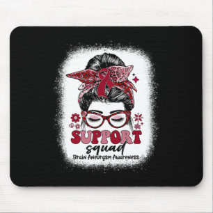 Tapis De Souris Support Squad Messy Bun Cerveau Aneurysme