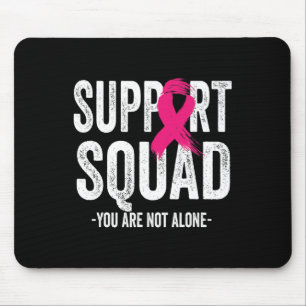 Tapis De Souris Support Squad Pink Ribbon Warrior Breast Cancer Aw