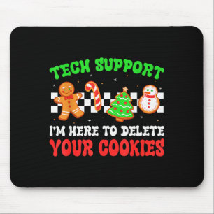 Tapis De Souris Support Technique de Noël Ici pour Supprimer les C