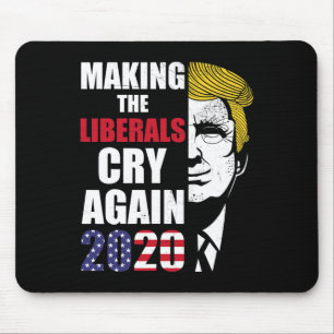 Tapis De Souris Supporter vintage de Trump faisant pleurer les lib