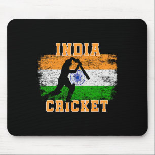 Tapis De Souris Supporters de cricket indien Fans de cricket indie