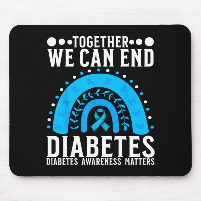 Tapis De Souris Suprt Diabetes Awareness Month For Diabetes Women  (Devant)