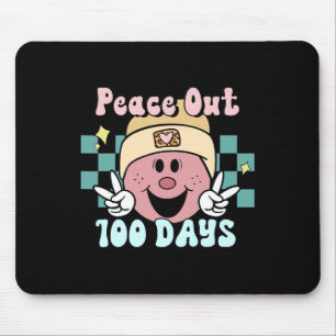 Tapis De Souris Sur 100 Jours De Sourire À L'École Face Thé Rétro