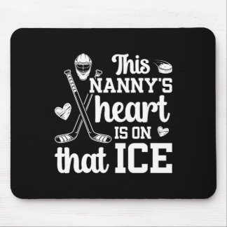 Tapis De Souris Sur cette nounou de hockey sur glace grand-mère jo