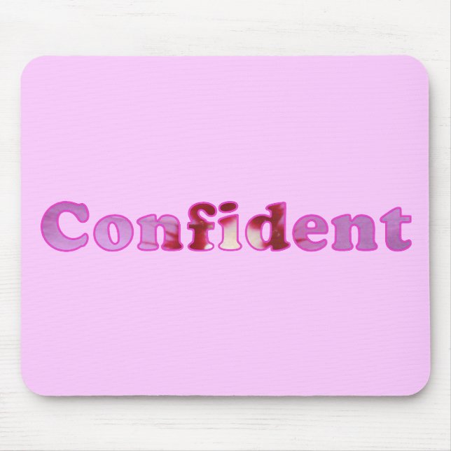 Tapis De Souris Sûr écrit avec le rose fleurit des mousepads (Devant)