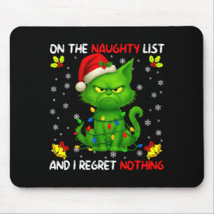 Tapis De Souris Sur la liste vilain et je ne regrette rien Funny C