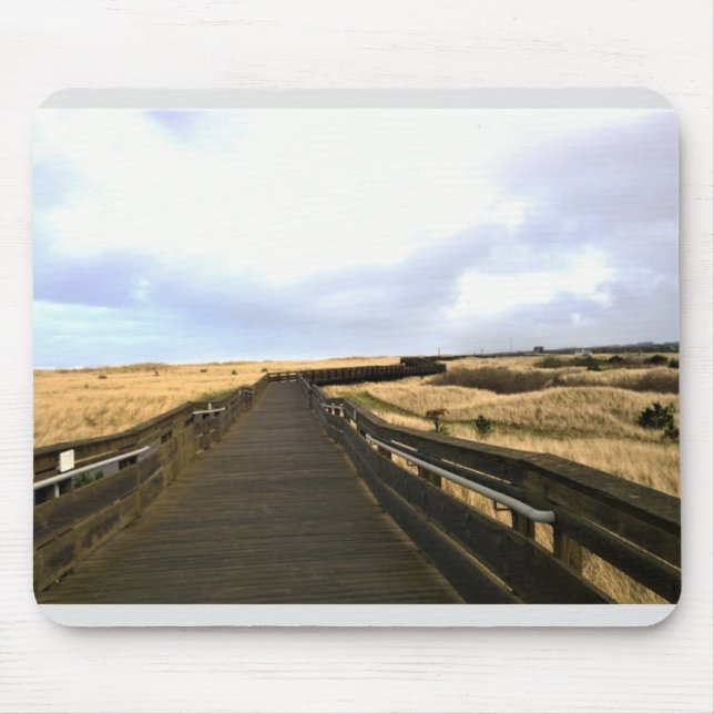 Tapis De Souris Sur la promenade, Long Beach, Washington (Devant)