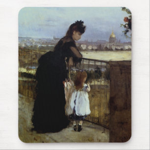 Tapis De Souris Sur le balcon par Berthe Morisot