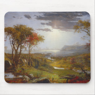 Tapis De Souris Sur le fleuve Hudson, 1860 (huile sur la toile)