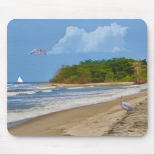 Tapis De Souris Sur une plage quelque part Mousepad