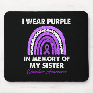 Tapis De Souris Surdosage de Rainbow Awareness Je porte du violet