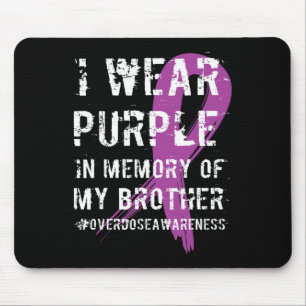 Tapis De Souris Surdose de sensibilisation Mémoire violette de mon