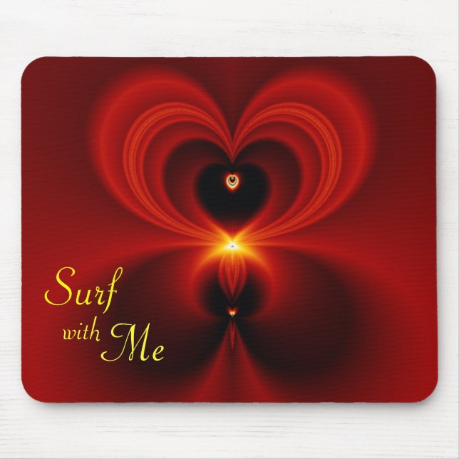 Tapis De Souris Surf avec moi Valentine (Devant)