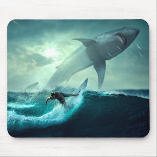 Tapis De Souris Surf avec requins