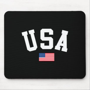 Tapis De Souris Surf Cool Pour Hommes Femmes 4 Juillet Drapeau Amé