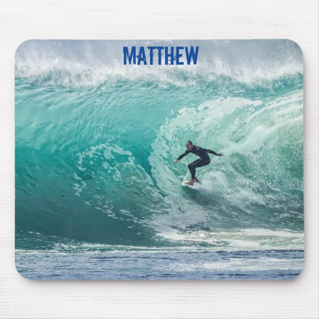 Tapis De Souris Surf de vague surfeur  (Devant)