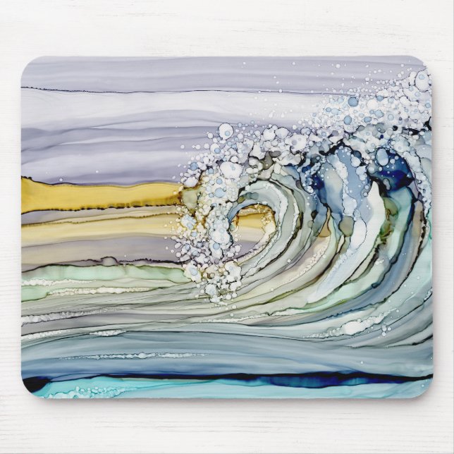 Tapis De Souris Surf des vagues Mousepad (Devant)