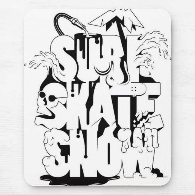 Tapis De Souris Surf Patinage Snow mousepad (Devant)