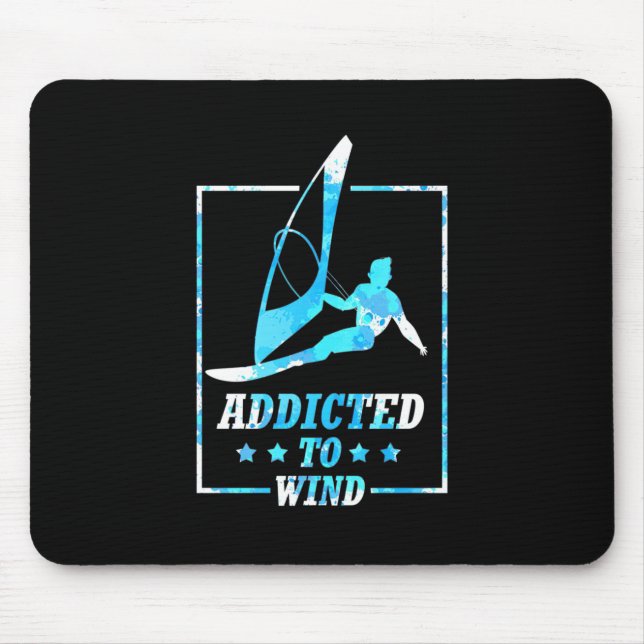 Tapis De Souris Surfer Addicité Au Vent (Devant)